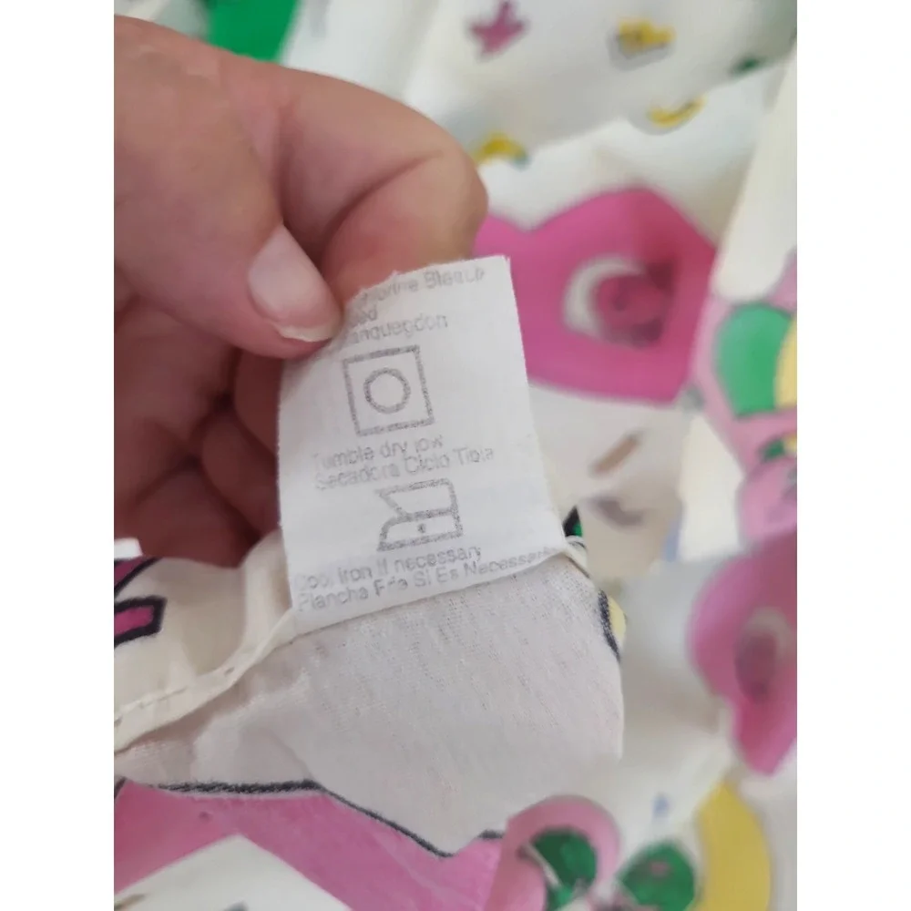 Vintage 1993 Barney The Purple Dinosaur Twin Flat Bed Sheet Single Top Sheet